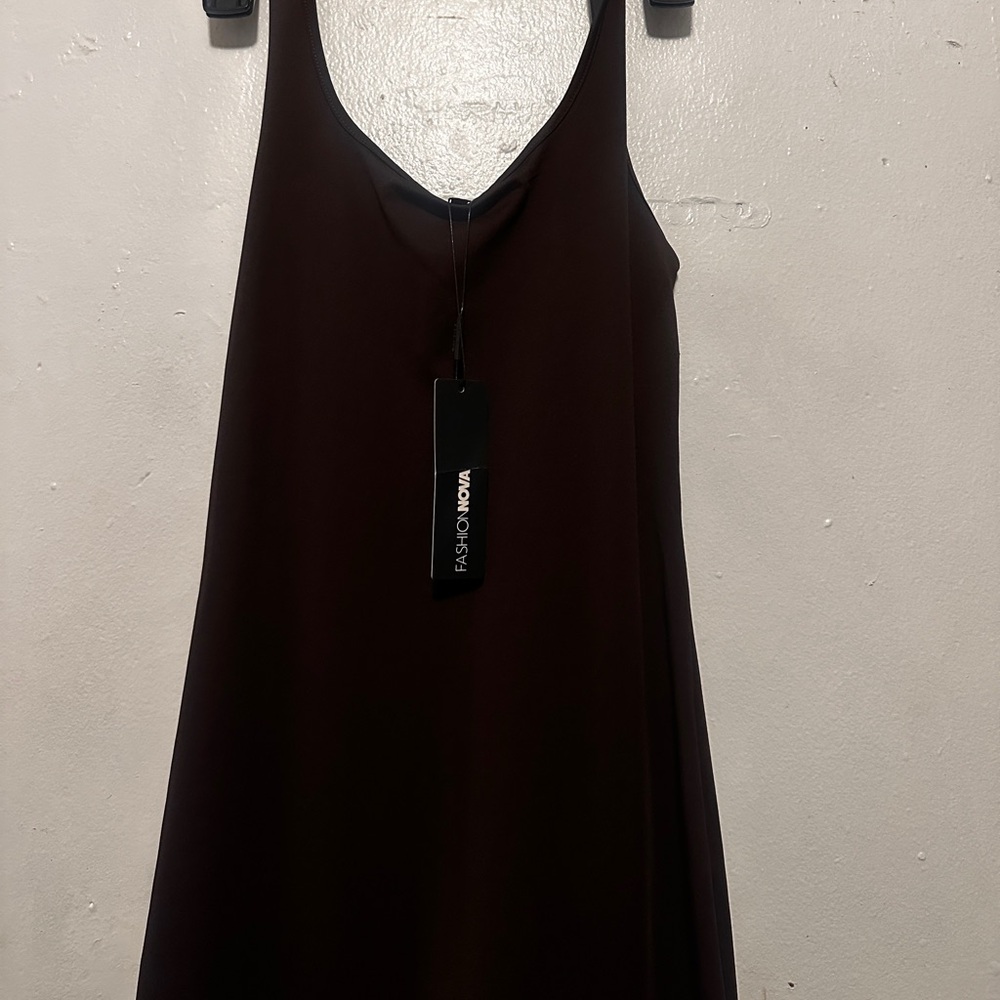Women's Brown Jumpsuit - Picture 2 of 2